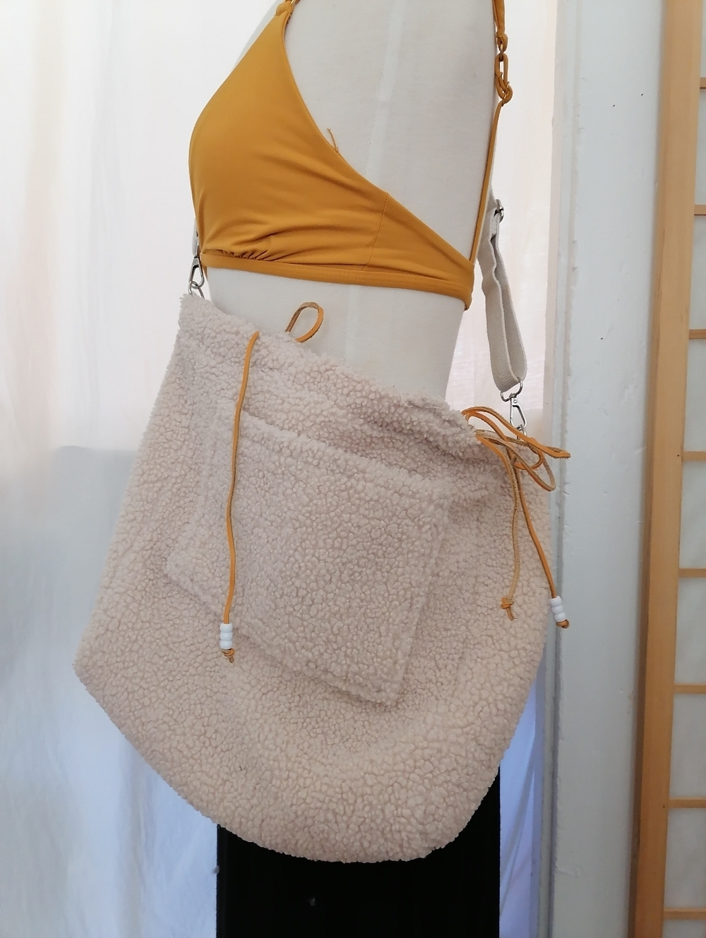 Cozy Sherpa Crossbody purse